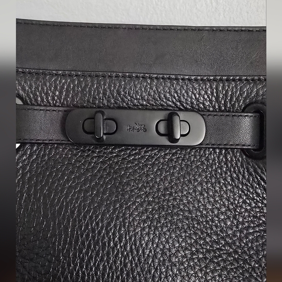 Coach Black Leather Crossbody Bag - Picture 2 of 13